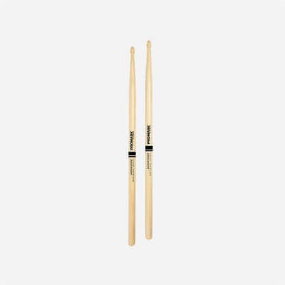 Promark Forward Balance Hickory Drumsticks - .595" - Teardrop Tip image 2