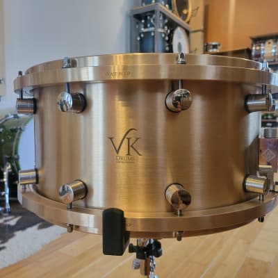 Snares - VK Drums 7x14 VKast Bronze Snare Drum w/Vkast Bronze | Reverb