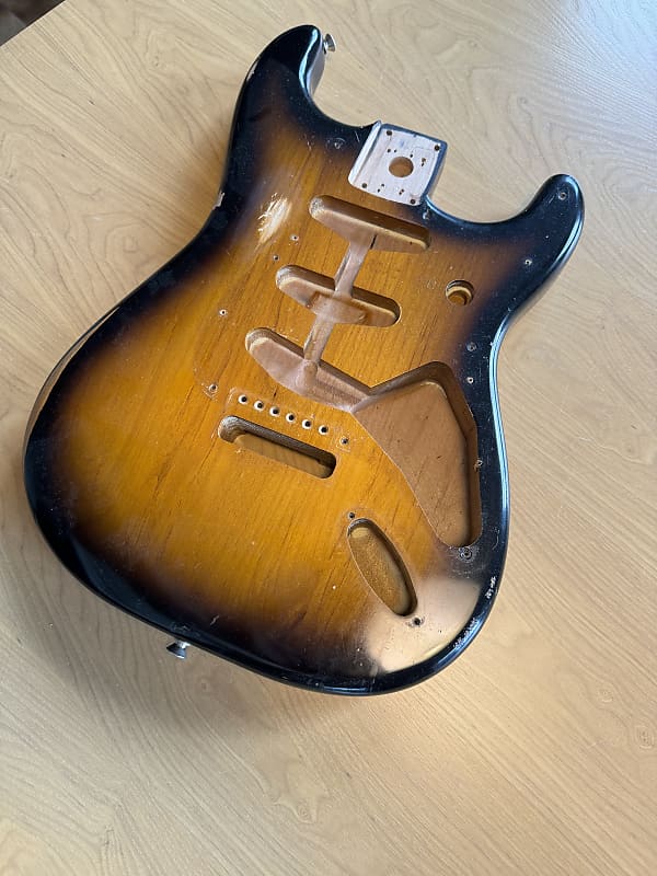 Fender Road Worn S Stratocaster Body Sunburst Reverb