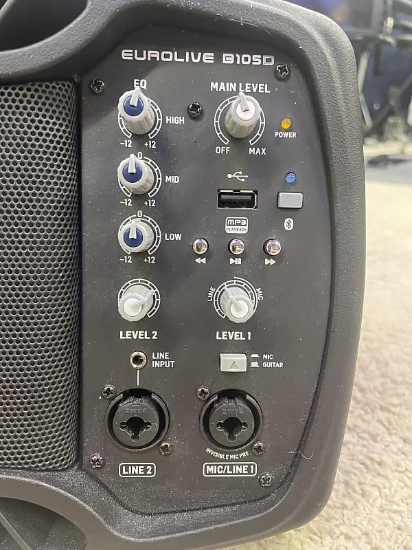 Behringer B105D 50Watt Powered Monitor, Plus SpeakerStand Reverb