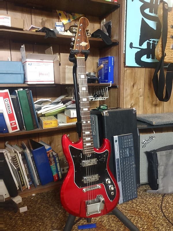 Hardcase + Teisco Et-220 Spectrum 1960s Ruby Red | Reverb