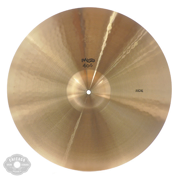 Paiste 20 NOS Vintage 404 Ride Cymbal 1974 Reverb