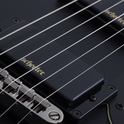 Schecter Demon S-II 6-String RH Electric Guitar-Satin Black image 6