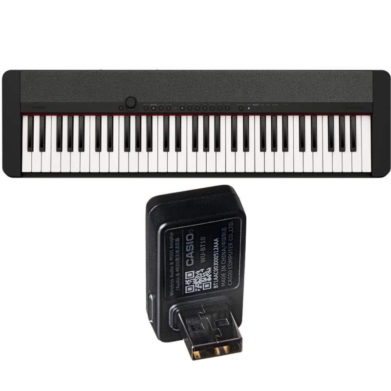 Casio CT-S1 61-Key Portable Keyboard, Black w/ ARST Height Adjustable  X-Style Keyboard Stand | Reverb