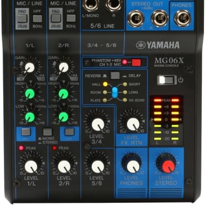 Yamaha MG06X 6 Channel Analog Mixer