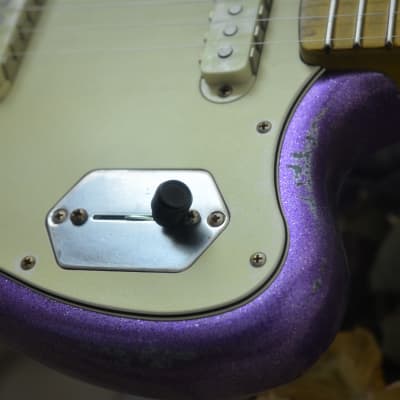 American Fender Jaguar Relic Custom Purple Sparkle image 23