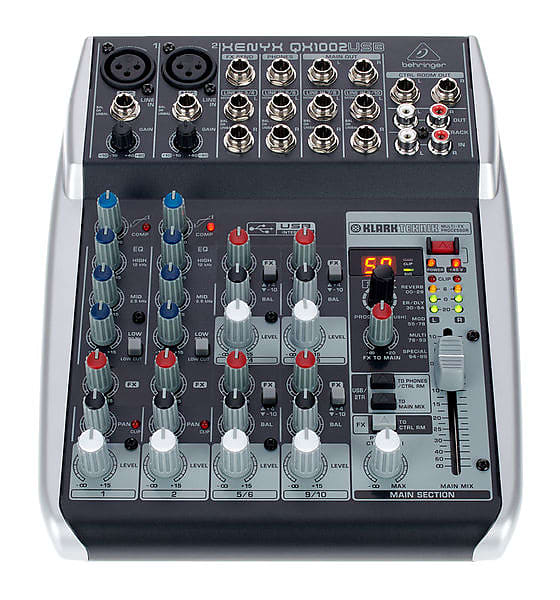 Behringer QX1002USB 10-Input 2-Bus Mixer XENYX EQ