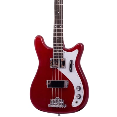 Eastwood Newport Solid Mahogany Body One Piece Set Mahogany Neck 4-String Electric Bass Guitar for sale
