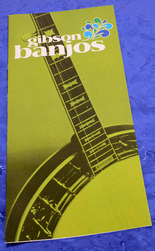 Gibson Banjos Vintage Brochure 1970 Original Print image 1