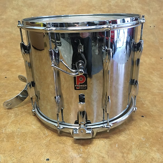 Premier 12x14 Steel Parade Double Snare Drum 1960 s 70 s