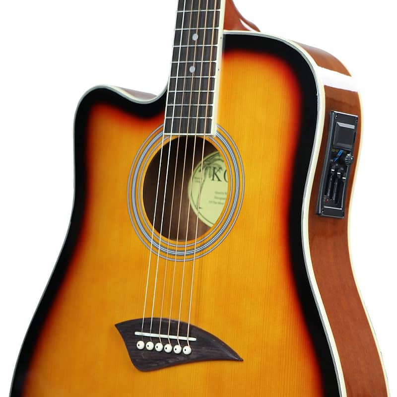 K2TBL Kona K2 Series Thin Body Acoustic Electric Guitar