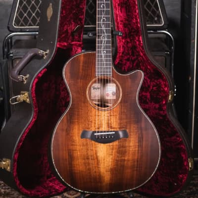 Taylor Builder's Edition K24ce V-Class Grand Auditorium Acoustic/Electric Guitar with Deluxe Hardshell Case - Demo image 13