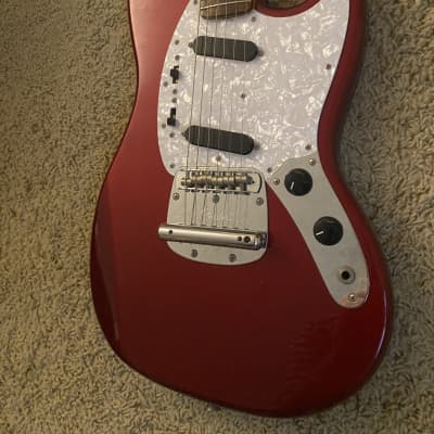 Fender MG-69 Mustang Reissue 1995 MIJ - Candy Apple Red image 4
