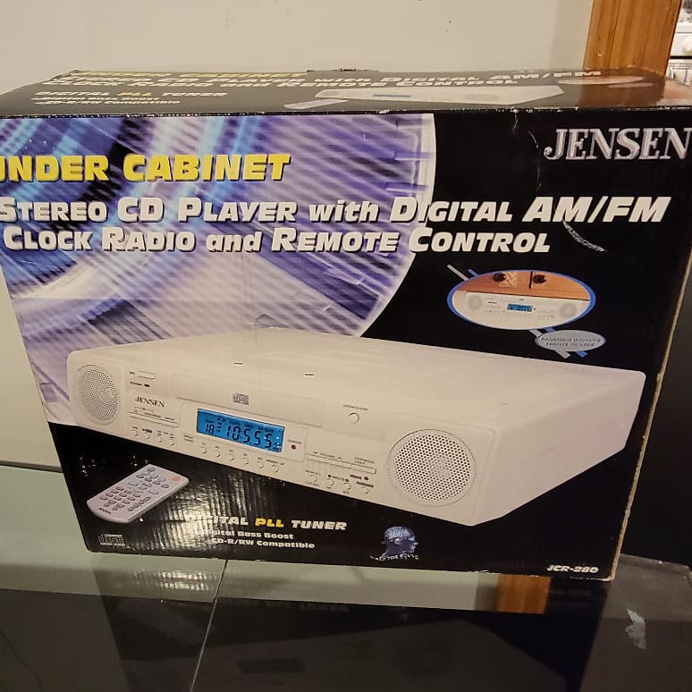 Jensen JCR 280 Under Cabinet Kitchen CD Radio in Original