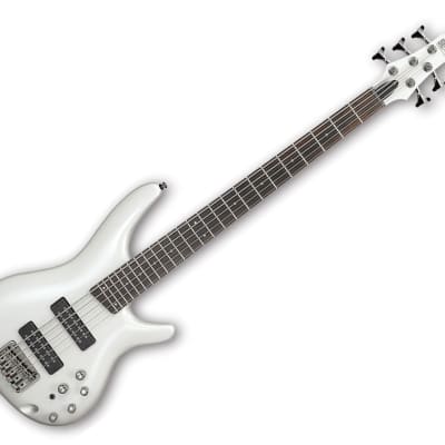 Used Ibanez SR305E SR Standard 5-String Bass Guitar - Pearl White for sale