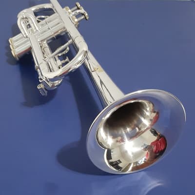 Getzen Eterna Large Bore 900S Model Silver Trumpet, Mouthpiece & Original case 1992-1994 Silver Plat image 9