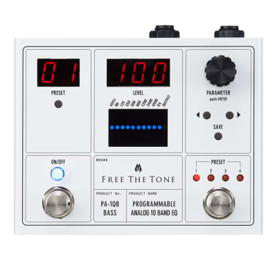 Free The Tone PA-1QB Programmable 10-Band Analog Bass EQ