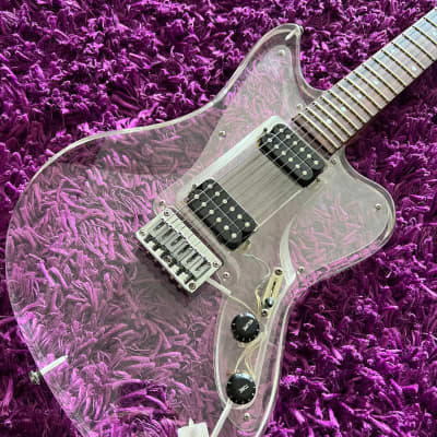 ギター BARCLAY. Barclay 5004 Acrylic Guitar MIJ 1990's Transparent Made in