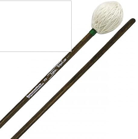 IP MEDIUM SOFT MARIMBA MALLETS - CHARCOAL YARN - BIRCH - Forks Drum Closet