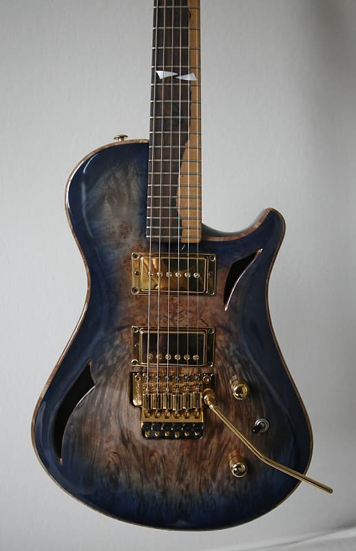 Brubaker Custom-Built KXG-1 Electric Guitar 2011 Waterfall Burl Top image 1