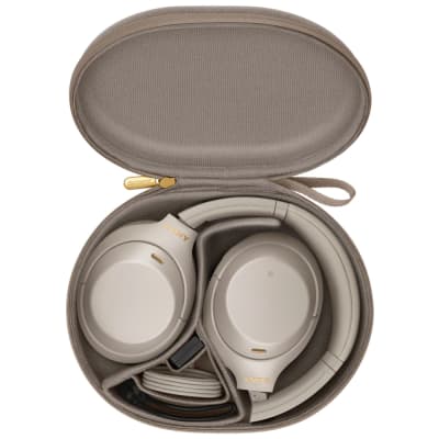 Sony WH1000XM4/S Wireless Noise Cancelling Headphones, Silver Pro Stand Kit image 8