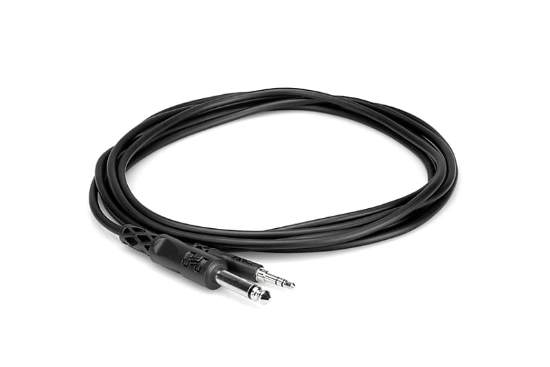 Hosa CMP-110 1/4" TS to 3.5mm (1/8") TRS Cable - 10ft image 1