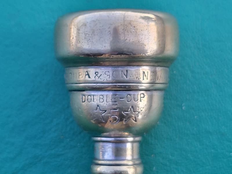 Vintage Parduba & Son *5* Trumpet Mouthpiece Double Cup Reverb