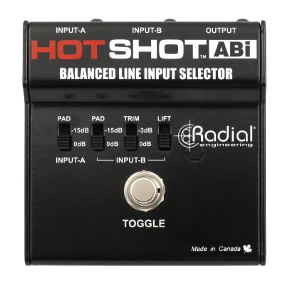 Radial HotShot ABI Line Input Selector with On Stage Line Input Signal AB Redirector image 1