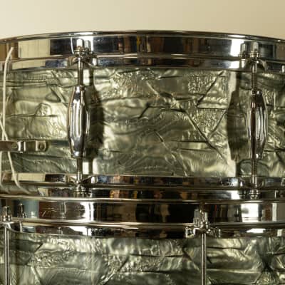 1960s Camco "Tuxedo" Sky Blue Pearl Drum Set image 9