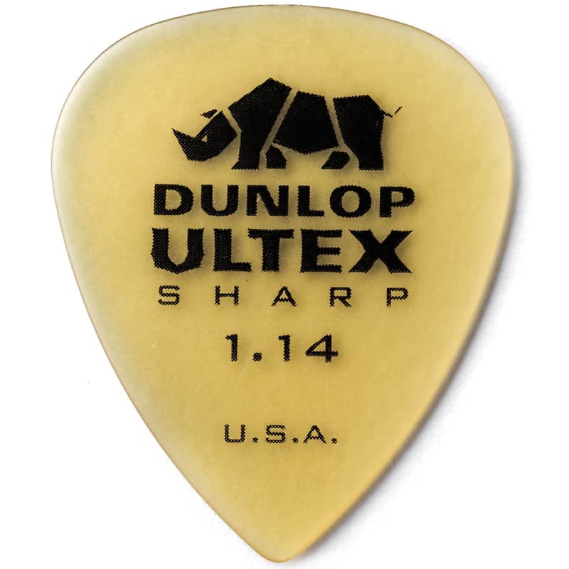 Dunlop 433R114 Ultex Sharp 1.14mm Guitar Picks (72-Pack) image 1