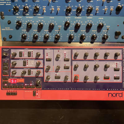 Nord Lead Rack w/ rack ears, memory upgrade, PCMCIA Card and New Eprom! Near mint synthesizer