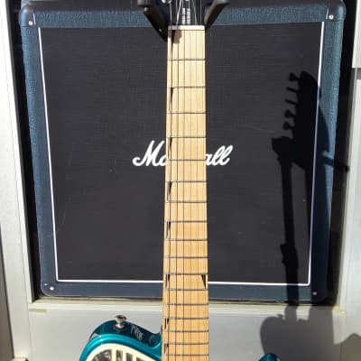 J. Backlund Design JBD-200  blue/ivory w case & stand USA built prototype, Not an Eastwood image 3