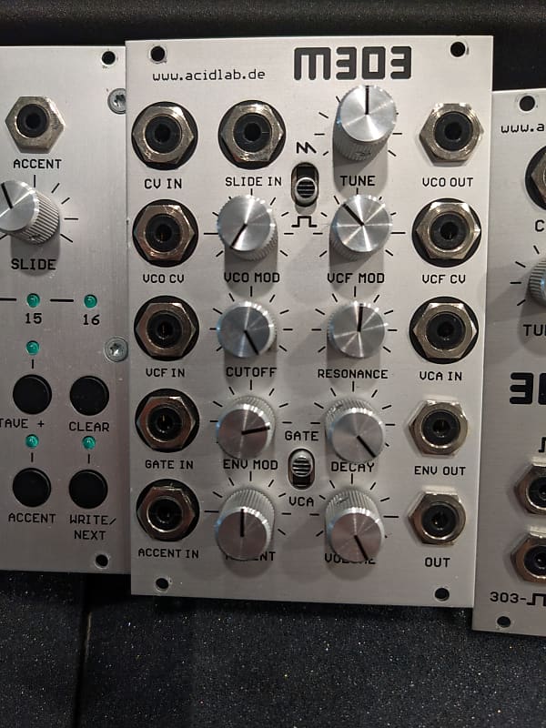 Acidlab Autobot + M303 + 3C0 - Silver - Modular TB-303 Synth | Reverb