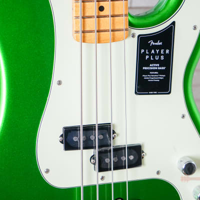 Fender Player Plus Precision Bass with Maple Fretboard - Cosmic Jade image 4