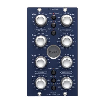 elysia xfilter 500 Series Stereo 4-Band Class-A Parametric Equalizer EQ image 1