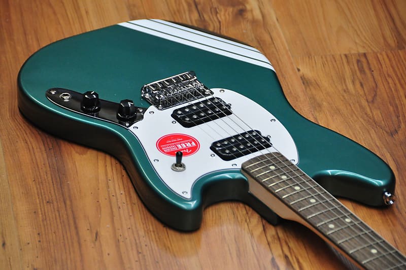 Squier FSR Bullet Competition Mustang HH Sherwood Green w/ Olympic