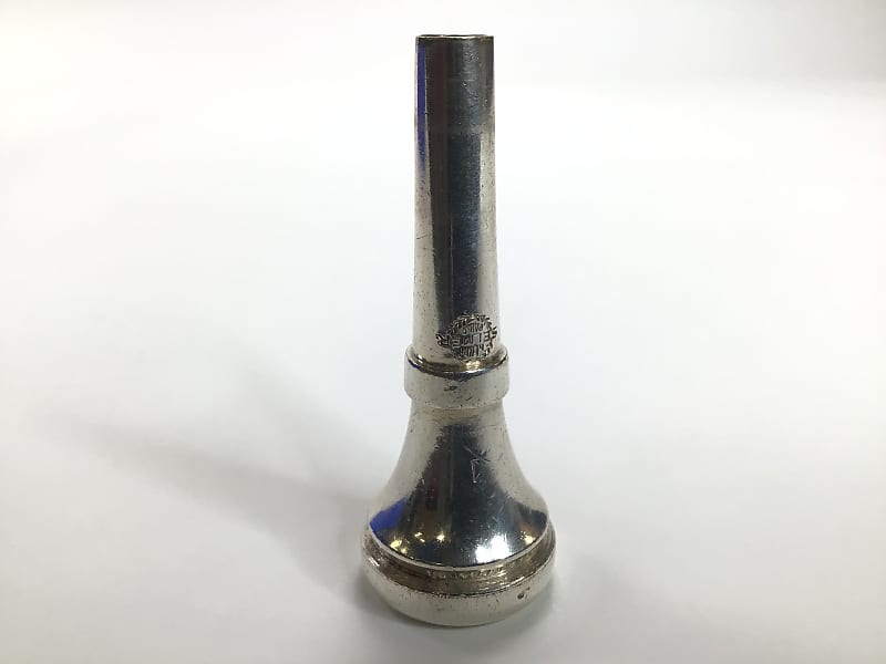 Vintage Used New York Bach 7 Cornet Mouthpiece In Silver Plate