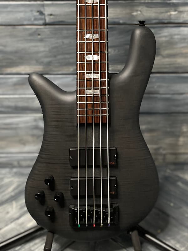Spector Left handed Euro 5 LX EURO5LXMBKSLH 5 String Electric Bass Guitar- Trans Black Stain Matte image 1