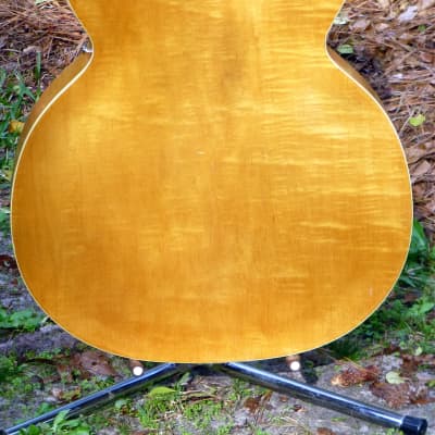 Vintage 1958 KAY K40 Honey Blond Curly Maple 17" F Hole Archtop Acoustic Plays Easy Sounds Great Beautiful With Deluxe Case image 6