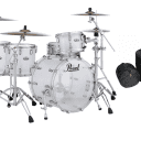 Pearl Crystal Beat Frosted Acrylic Kit 22x16_10x7_12x8_16x15 Drum Shells +Bags Auth Dealer