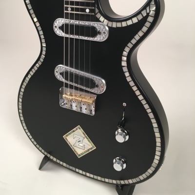 Zemaitis Custom Shop Model CS24 3A 2S-BK Duo Cut Guitar with Zemaitis Gig Bag image 3