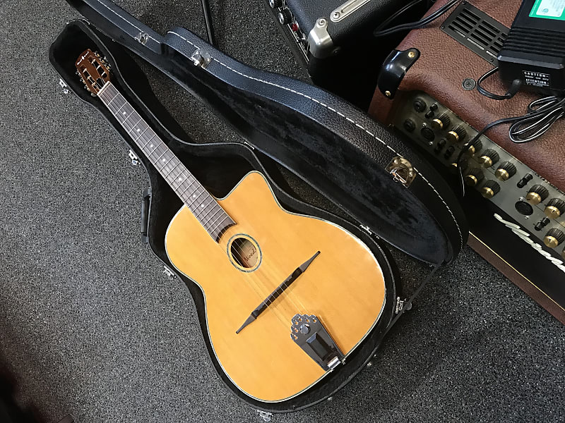 Woodland WM-300 vintage Gypsy Jazz Acoustic-electric Guitar Japan 1970s-1980s with hard case image 1