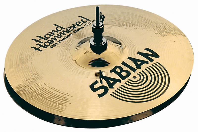 Sabian Hand Hammered 14" Fusion Hi-Hat Cymbals - 11450 (Natural Finish) image 1