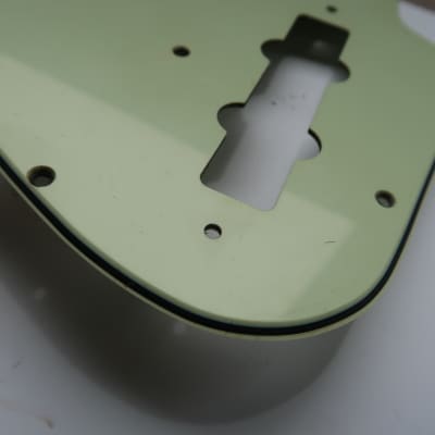 Fender Jazz Bass Pickguard 60's  Mint Green USA Vintage 62 thru 71 Lower finger rest 64 image 13