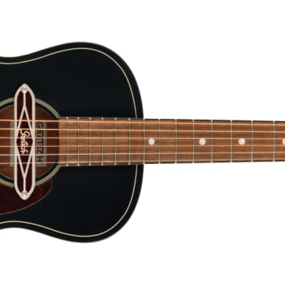 Gretsch Deltoluxe Parlor Acoustic-Electric Guitar, Laminated Sapele Top, Black image 2
