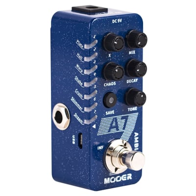MOOER A7 AMBIENT REVERB Electric Guitar Bass Effect Pedal Psychedelic Reverb
