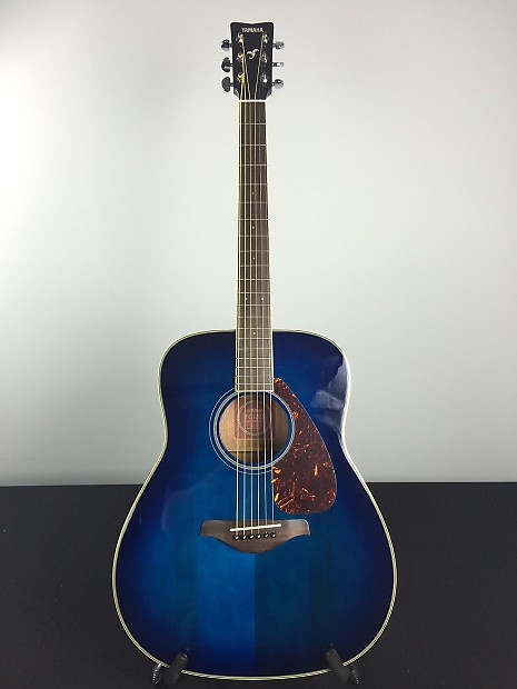 Yamaha FG720S-OBB Dreadnought Acoustic Guitar Ocean Blue Burst image 1