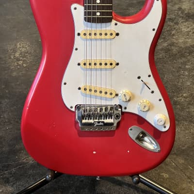 1987 MIJ Squier Stratocaster - Red image 1