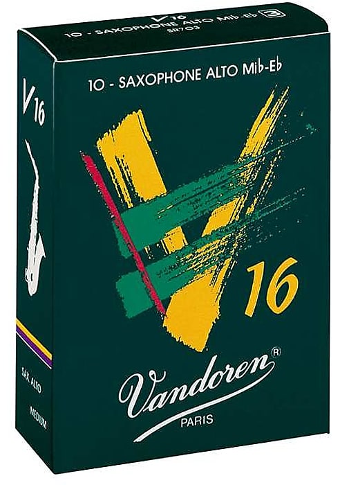 Vandoren V16 Alto Saxophone Reeds - 3.5 Strength - Box of 10 image 1