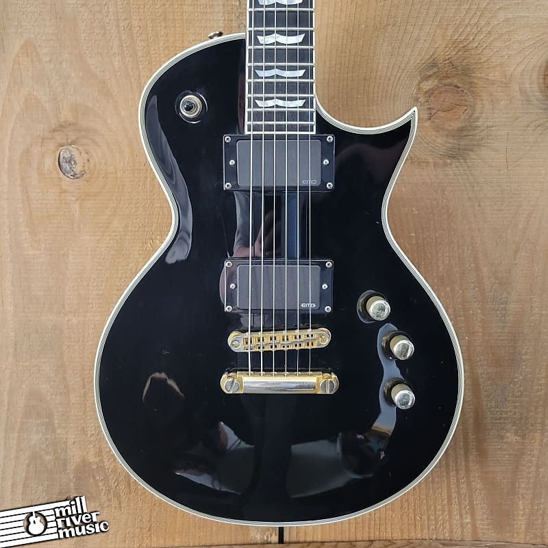 ESP LTD EC-1000 Deluxe Black 2011 Korea w/ HSC Used